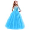 Girls Dress Christmas Eve Xmas Lace Holiday Party Dresses, Big Girls Dresses Size 14-16, Girls New Year Dress Clothes Formal Performance Bridesmaid Ball Gown Deep Blue 13-14 Years view 1