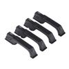 Dilwe 4Pcs RC Car Door Handles, Plastic Simulation Door Handles with Screws for -4 D90 Axial SCX10 1/10 RC Crawler Car(Black) Car Model Accessory view 2