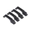 Dilwe 4Pcs RC Car Door Handles, Plastic Simulation Door Handles with Screws for -4 D90 Axial SCX10 1/10 RC Crawler Car(Black) Car Model Accessory view 3