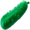 Gift Republic Stress Pickle Squeeze Toy Relaxing & Stress-Relief Hand Exercise Toy Green Pickle Shape for Ages 6+ Boxed Gift Idea for Kids and Adults view 3