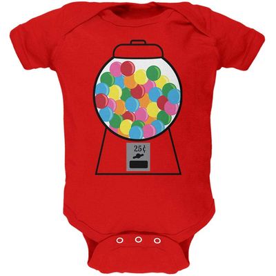 Old Glory Candy Gumball Machine Costume Soft Baby One Piece Red 3-6 M