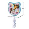 Unique Spirit Riding Free Pull String Pinata - 20" x 21", 1 Pc view 2