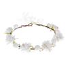 DDazzling Girls Breath Crown Flower Girl crown Floral Headband Wedding Hair Wreath Photo Props (White) view 1