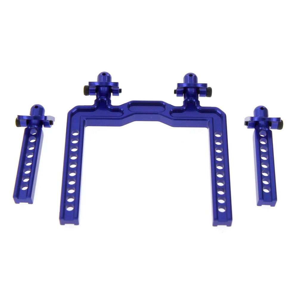 Atomik RC Alloy Body Mount Set - Compatible with Traxxas - Ford GT, Blue - TRX 8315