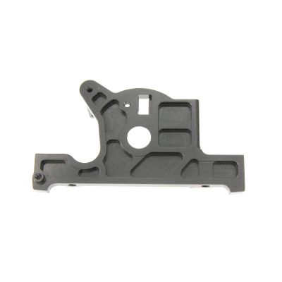 Atomik Alloy Motor Mount - Replacement Part for Traxxas Slash 4X4 Ultimate - Hardened Billet 6061 Aluminum, Main Chassis Upgrade Part 7460 - Grey