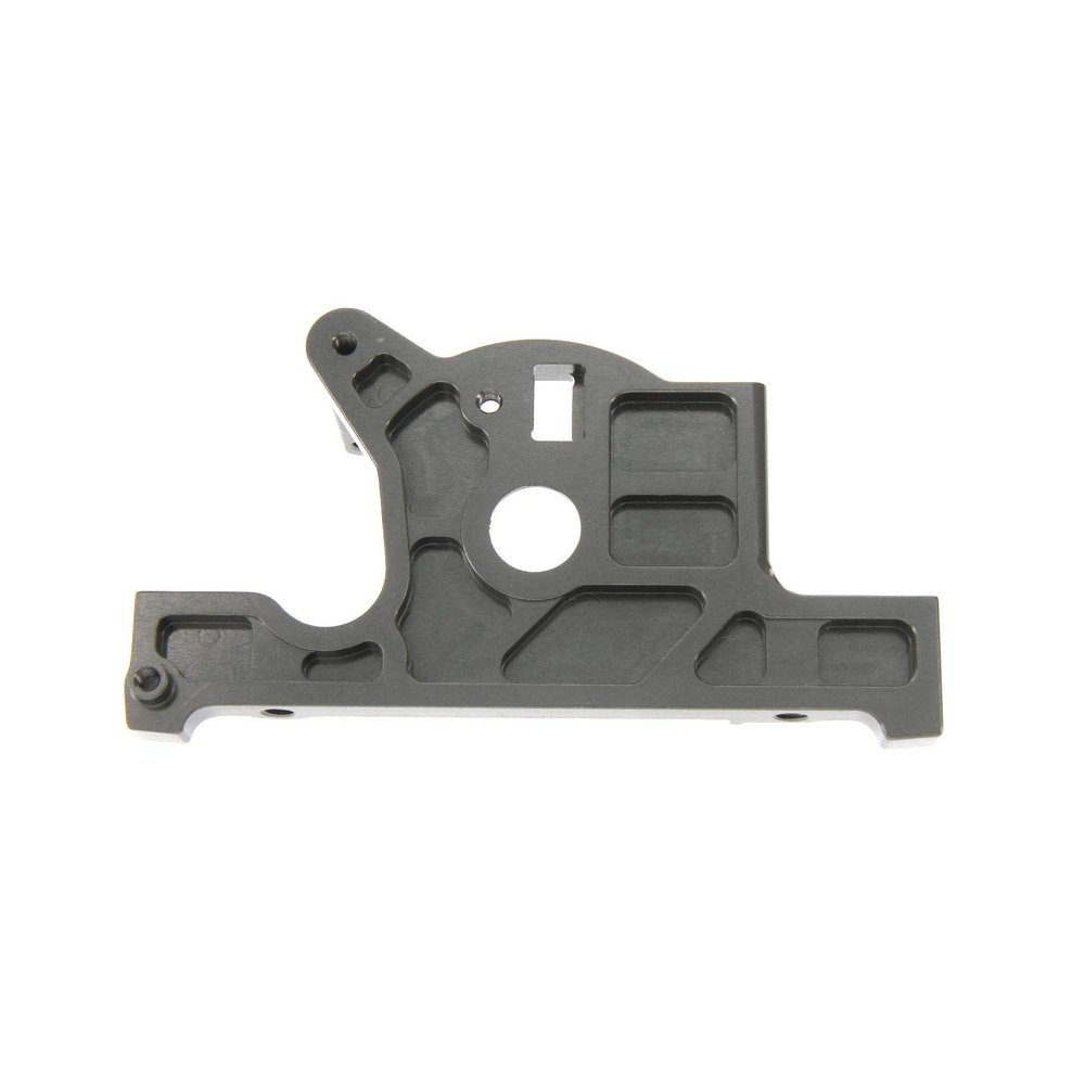 Atomik Alloy Motor Mount - Replacement Part for Traxxas Slash 4X4 Ultimate - Hardened Billet 6061 Aluminum, Main Chassis Upgrade Part 7460 - Grey