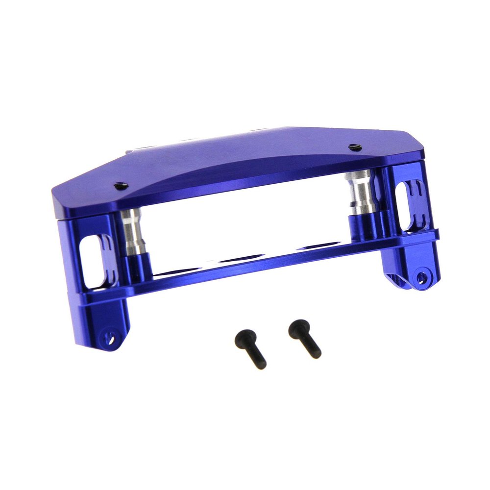 Atomik RC Alloy Front Bumper Set, Blue - TRX 8335