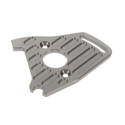 Atomik RC Alloy Motor Plate, Gun Metal - TRX 7490