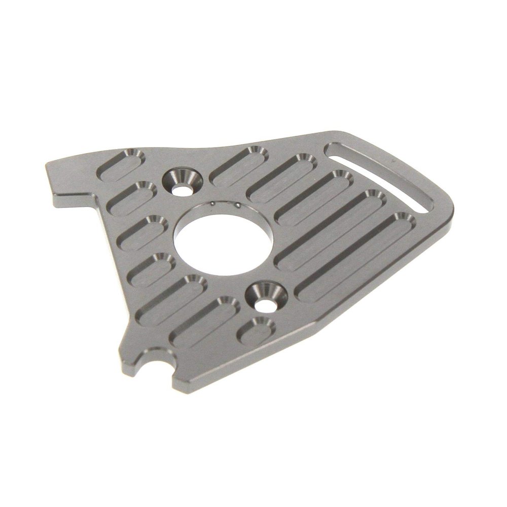 Atomik RC Alloy Motor Plate, Gun Metal - TRX 7490