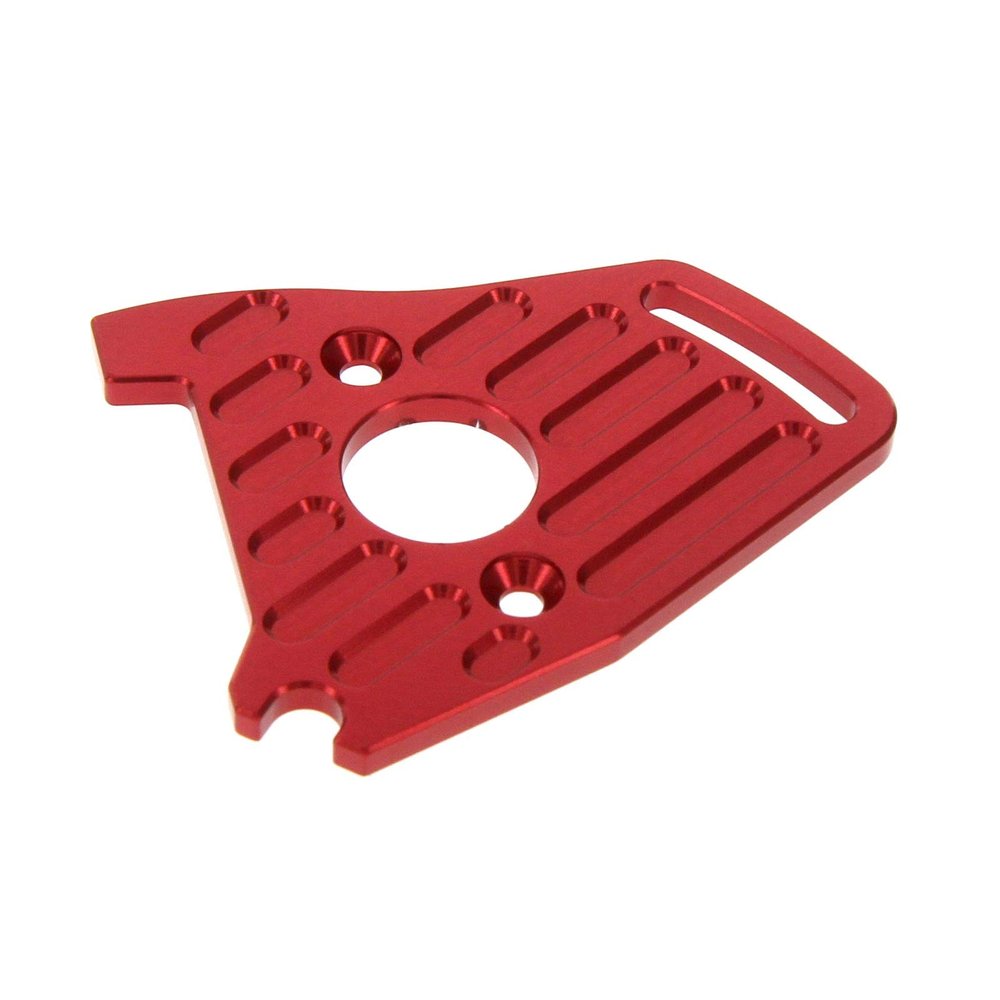 Atomik RC Alloy Motor Plate, Red - TRX 7490