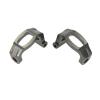 Atomik - Alloy Caster Block Set - Replacement Part for Traxxas 8332 - Hardened Billet 6061 Aluminum - Lightweight & Durable Performance - Front Suspension Upgrade Part - Gun Metal view 1