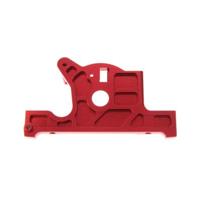Atomik Alloy Motor Mount - Replacement Part for Traxxas Slash 4X4 Ultimate - Hardened Billet 6061 Aluminum, Main Chassis Upgrade Part 7460 - Red