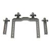 Atomik Alloy Body Mount Set - RC Car Replacement for Traxxas 1/10 Ford GT - Hardened, Durable Billet 6061 Aluminum, Chassis Upgrade 8315 - Grey view 1