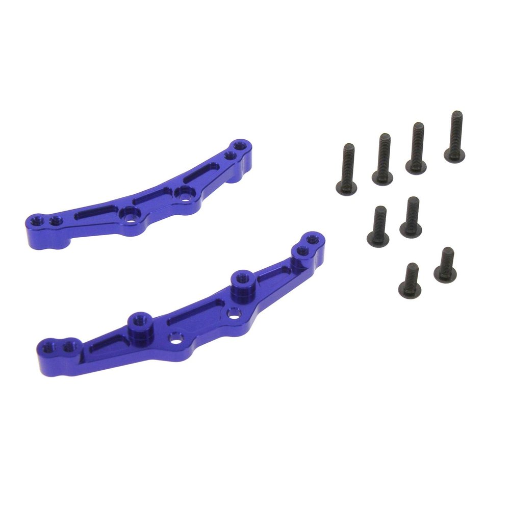 Atomik Alloy Shock Tower Set - RC Car Replacement for Traxxas Models - Hardened Billet 6061 Aluminum, Chassis Upgrade Part 8338 - Blue