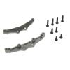 Atomik Alloy Shock Tower Set - RC Car Replacement for Traxxas Models - Hardened Billet 6061 Aluminum, Chassis Upgrade Part 8338 - Grey view 1