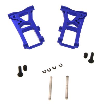 Atomik Alloy Front Suspension Arm Set - RC Car Replacement for Traxxas Ford GT - Hardened Billet 6061 Aluminum, Front Chassis Part 8333 - Blue