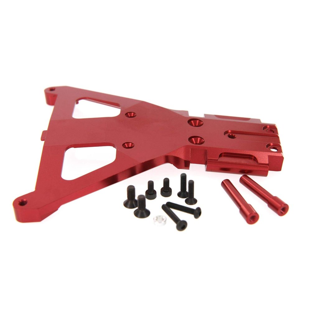 Atomik RC Alloy Front Bulkhead, Red - TRX 7430