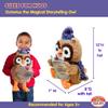 Cuddle Barn | Octavius The Storytelling Owl 12" Animated Stuffed Animal Plush Toy | Eyes Light Up, Mouth Moves and Head Sways | Wizard Owl Recites 5 Fairy-Tales view 2