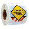 2 Inch Construction Birthday / 250 Construction Celebration Stickers Per Roll / 8 Road Hazard Party Stickers view 1
