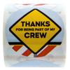 2 Inch Construction Birthday / 250 Construction Celebration Stickers Per Roll / 8 Road Hazard Party Stickers view 2