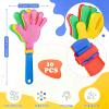 10 Pcs 11 Inch Hand Clappers Noisemaker Noise Maker Colorful Large Noisemaker Plastic Clapper Noisemaker for Basketball Footbal Sporting Events Festival Birthday Cheers Supplies for Kids 3+ view 2
