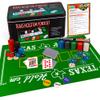 Gamie Texas Holdem Poker Game Set - Includes Holdem Mat, 2 Card Decks, Chips, Chip Holder and Tin Storage Box - Fun Game Night Supplies - Cool Casino Gift for Kids & Adults view 1