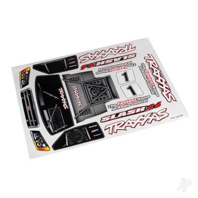 Traxxas 6813R - Slash 4x4 Decal Sheet