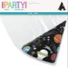 Outer Space Party Black Cone Hats - Pack of 8 - Durable & Eye-Catching Design for Kids & Adults Birthdays and Celebrations view 2