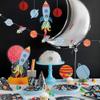 Outer Space Party Black Cone Hats - Pack of 8 - Durable & Eye-Catching Design for Kids & Adults Birthdays and Celebrations view 3