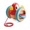 Hape Baby Bird Pull-Along | Wooden Wobbling & Flapping Pull Toddler Toy, Bright Colors view 1