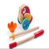Hape Baby Bird Pull-Along | Wooden Wobbling & Flapping Pull Toddler Toy, Bright Colors view 3