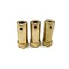 ShineBear Length30mm, 6mm,5mm,4 mm,3mm Hex Coupling / Coupler /Hexagon Connector Copper Product /Wheel,Motor Part for Smart car,Robot - (Color: 3mm Inner Diameter) view 1