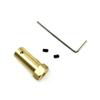 ShineBear Length30mm, 6mm,5mm,4 mm,3mm Hex Coupling / Coupler /Hexagon Connector Copper Product /Wheel,Motor Part for Smart car,Robot - (Color: 3mm Inner Diameter) view 2