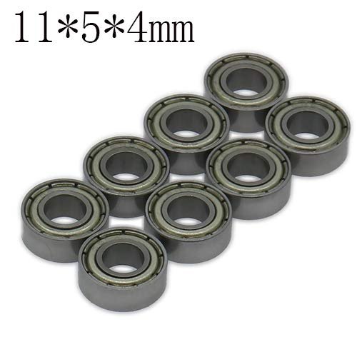 ShineBear 8PCS 10154mm 1154mm Bearing for Rc Hobby Model Car 1/10 Fs Racing Truck Buggy 53810 Hop-Up Parts Spareparts 582005 582002 - (Color: 11x5x4mm)