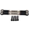 ShineBear 2pcs Aluminum Front/Rear Servo Link Steering for 1/10 Axial Yeti Rock Racer AX90026 Buggy Crawler Upgraded Hop-Up Parts - (Color: Black) view 1