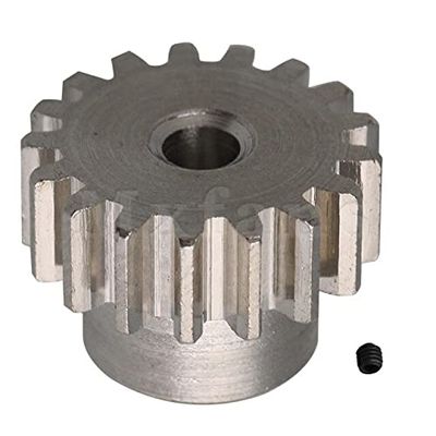 ShineBear 17T RC Motor Pinion Steel Gear 0088 for WL 12428 12423 RC1:12 Off-Road Buggy Car - (Color: Silver)