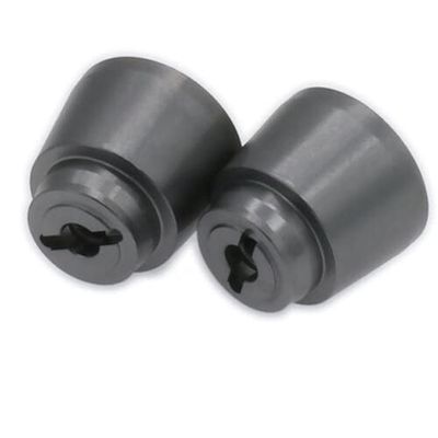 ShineBear 2PCS 2.2 Aluminum Rear Wheel Hex Hub Adapter 22mm for 1/10 Axial Yeti Rock Racer AX90026 Buggy Crawler Hop-Up Parts - (Color: Titanium)