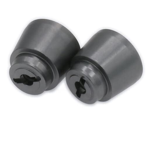 ShineBear 2PCS 2.2 Aluminum Rear Wheel Hex Hub Adapter 22mm for 1/10 Axial Yeti Rock Racer AX90026 Buggy Crawler Hop-Up Parts - (Color: Titanium)
