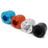 ShineBear 2PCS 2.2 Aluminum Rear Wheel Hex Hub Adapter 22mm for 1/10 Axial Yeti Rock Racer AX90026 Buggy Crawler Hop-Up Parts - (Color: Titanium) view 3