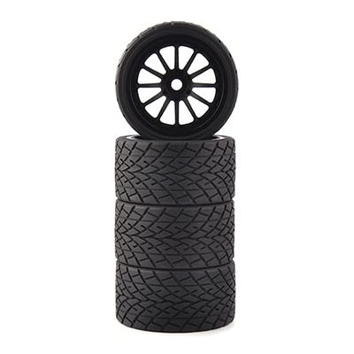 ShineBear 4pc/Set 17mm Hex 1:8 RC Monster Trucks On Road Wheels 139mm 70mm Tires for Racing Rally Cars Accessories Parts - (Color: 26412)