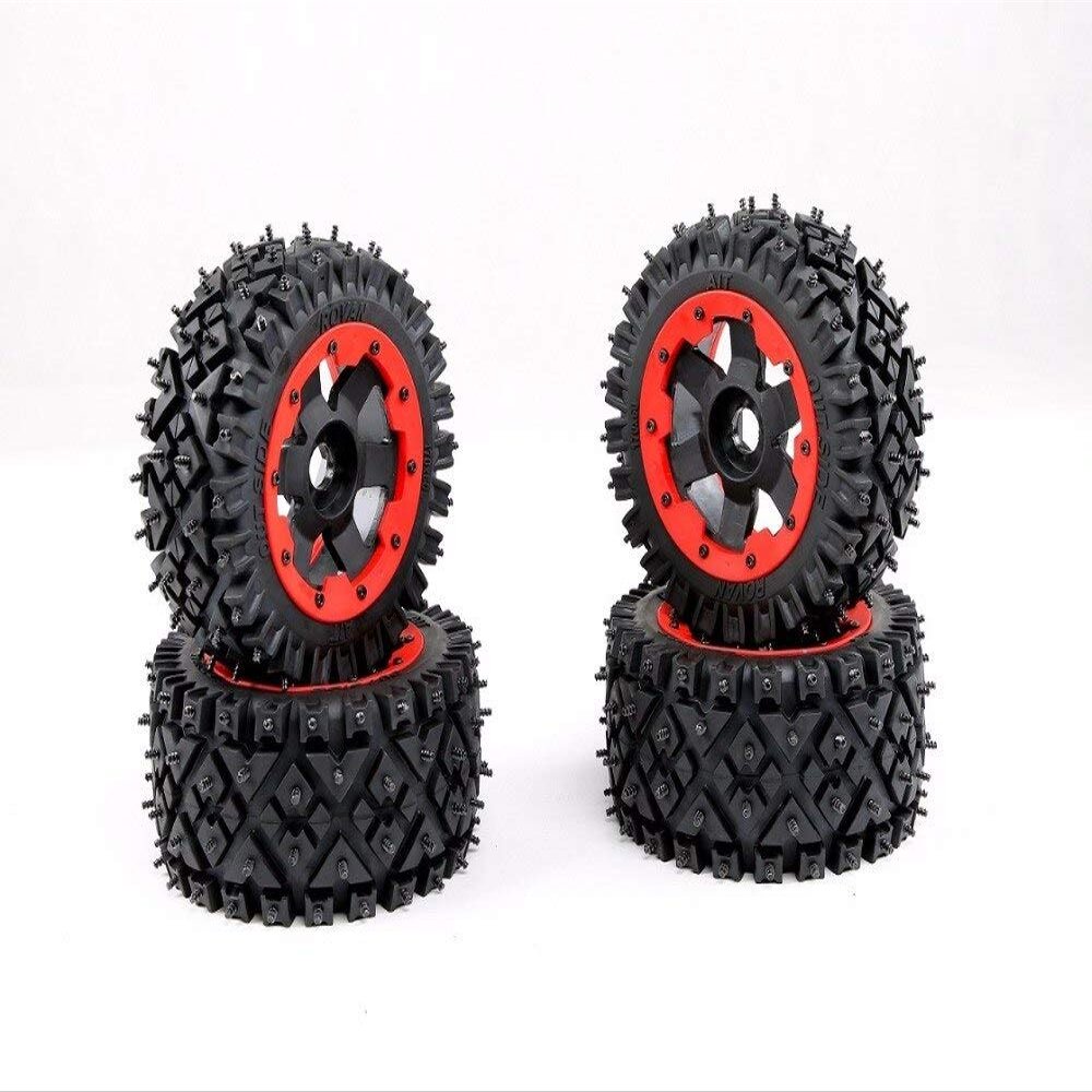 ShineBear All Terrain Nail tire Assembly for Snow and Wasteland for 1/5 hpi rovan km Baja 5b ss rc car Parts