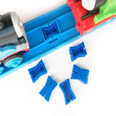 TrainLab Plarail Dog Bone Connectors Train Track Adapter Thomas (5 pcs) (Blue)