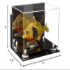 Better Display Cases Versatile Acrylic Display Case - Medium Rectangle Box with Mirror, Wall Mount and White Risers 12" x 8.25" x 8" (A004-WR) view 4