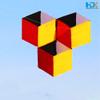 HENGDA KITE for Kids & Adults, 3D Magic Cube Box Kite Single Line Kite Flying for Children Kids Outdoor Toys Beach Park Playing view 2