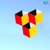 HENGDA KITE for Kids & Adults, 3D Magic Cube Box Kite Single Line Kite Flying for Children Kids Outdoor Toys Beach Park Playing view 3