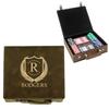 Sofia's Findings Personalized Poker Chip Set - Custom Gifts for Poker Players | ShieldStar Design (Brown) view 1