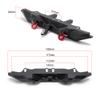RCLions Aluminum Rear Bumper with Trailer Hitch 2pcs Red Shackles for TRX-4 T4 1/10th RC Crawler Car Upgrades Parts view 2
