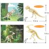 3D Wooden Dinosaur Puzzle - 6 Piece Set Wood Dinosaur Skeleton Model Puzzle - DIY Wooden Crafts 3D Puzzle - STEM Toys Brain Teaser Puzzle Gifts view 2