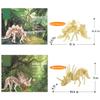 3D Wooden Dinosaur Puzzle - 6 Piece Set Wood Dinosaur Skeleton Model Puzzle - DIY Wooden Crafts 3D Puzzle - STEM Toys Brain Teaser Puzzle Gifts view 3