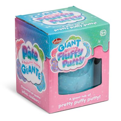 Tobar 35995 Giant Glittery Fluffy Putty, Mixed